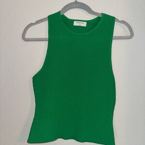 Aritzia Babaton Vibrant Green Sleeveless Top